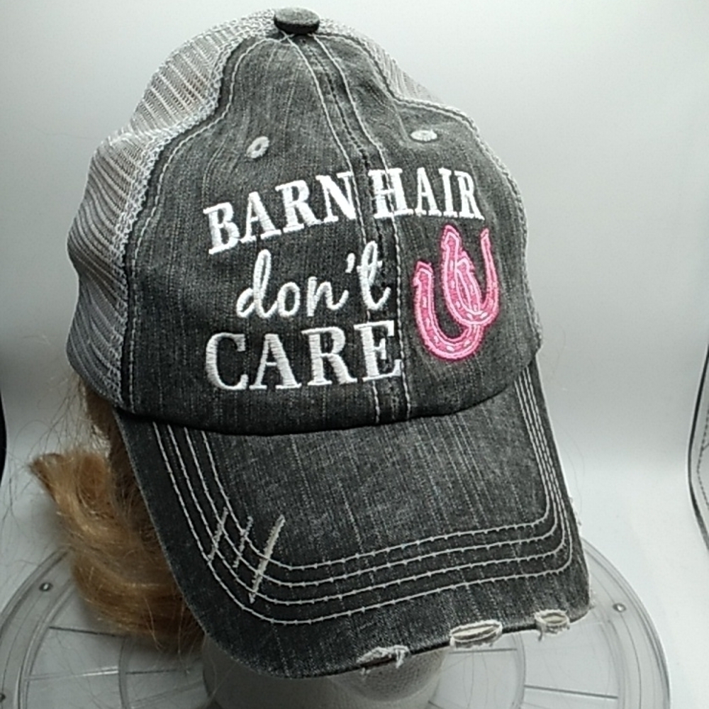 Katydid Barn Hair Don't Care equine horse cowgirl adjustable cap